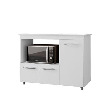 Imagem de Balcão Multiuso para Cozinha Micro-Ondas 3 Portas Lina