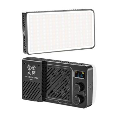 Imagem de Luminária LED L129 LM-P40Bi Bi-color 40W Portátil Para Vídeo e Fotografia 2700K-6500K Bateria 5000mAh Carregamento PD USB-C Difusor Magnético CRI=96