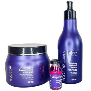 Imagem de Kit Máscara, Creme de Pentear e Ampola para Cabelos Coloridos com Prot