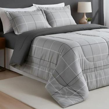 Imagem de Edredom Super King 200 Fio Nyla Dupla Face Estampa Exclusiva