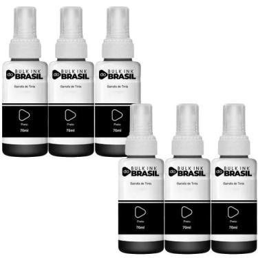 Imagem de Kit 6 Tintas Para Epson T664 L355 L365 L395 L455 L1300 L110 - Bulk Ink