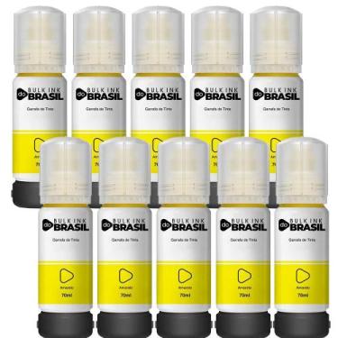 Imagem de Kit 10 Tintas Para Epson L4160 L4150 T504 L6171 L6161 L6191 - Bulk Ink