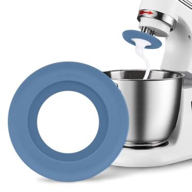 Imagem de Escudo universal de gancho de massa para misturadores | Acessório protetor contra respingos serve para ganchos tipo C 95 mm | Acessórios seguros para lava-louças (azul escuro)