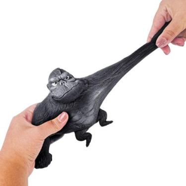 Imagem de Macaco De Brinquedo Gorila Fofo Anti Stress Sensorial Areia - Dm Toys