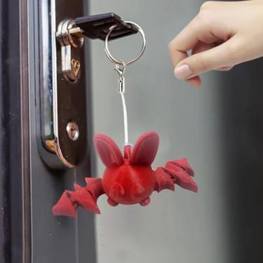 Imagem de Figurinhas colecionáveis impressas em 3D chaveiro acessório decorativo Fidget articulado chaveiro para exibição de mochila morcego