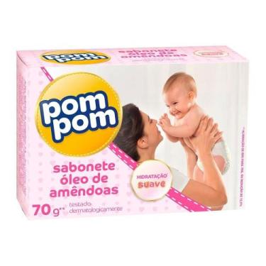Imagem de Sabonete Pom-Pom Baby Magic Óleo de Amêndoas 70g - Embalagem com 12 Un