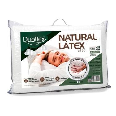 Imagem de Travesseiro natural látex alto 16 cm duoflex