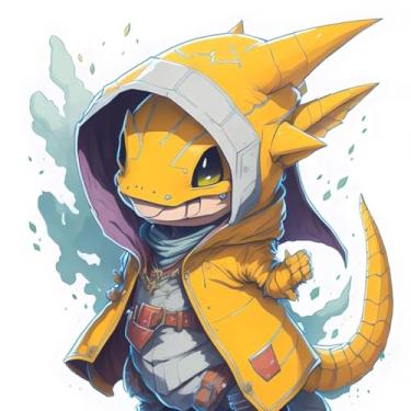 Imagem de Adesivo de Parede Anime Monstros Fofinhos para Crianças - Decoração Infantil Divertida 30x30cm