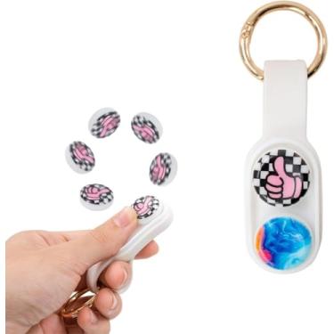 Imagem de Pop Puck Brinquedo Antistress Magnético Relaxante com Ímã Fidget Spinner Cor: Branco