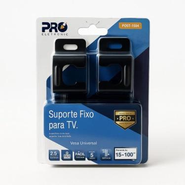 Imagem de Suporte Fixo Para Tv Universal Parede e Painel de Madeira - PQST-1584 