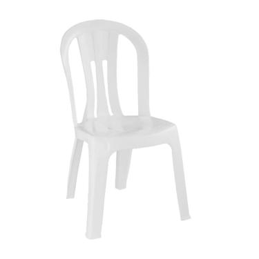Imagem de Cadeira Plástica Empilhável Bella Branca Pisani