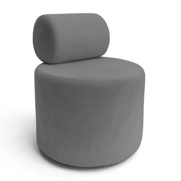 Imagem de Poltrona Tokyo Veludo Com Design Exclusivo - 7 Decor Cinza Escuro