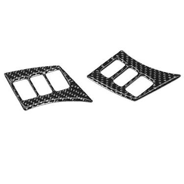 Imagem de Tampa de Tampa do Painel de Volante Real de Fibra de Carbono, à Prova de Desgaste e Resistente para 350Z 2006-2009, Com Fita Auto-adesiva de Qualidade, Fácil de Instalar (B)