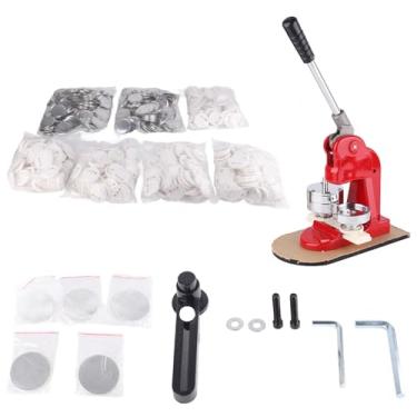 Imagem de Fabricante de crachás, fabricante de botões, 58mm, liga de alumínio, molde deslizante, ferramenta de prensa manual com 500 peças de botões para artesãos e artistas diy
