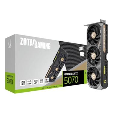Imagem de GPU ZOTAC GAMING GEFORCE 5070 SOLID OC 12GB 192BITS GDDR7 - ZT-B50700J-10P