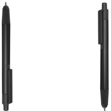 Imagem de Caneta Esferográfica em Metal com Ponta Touch, Corpo em Papel Reciclado, Escrita Azul, 2 Unidades, 15 cm (Kit 2 Preto)