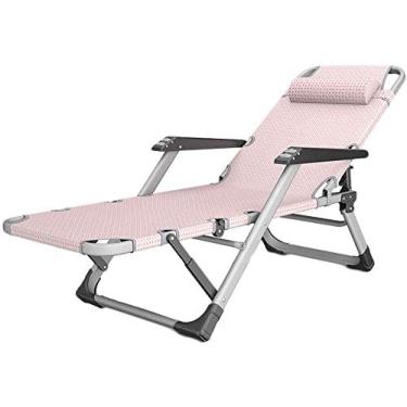 Imagem de Espreguiçadeira cadeiras de jardim espreguiçadeira para casa cadeira de almoço cadeira dobrável portátil de escritório cadeira dobrável para adultos sofá preguiçoso jardim acampamento varanda banho