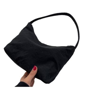 Imagem de Bolsa feminina de tecido de nylon grande capacidade casual macia