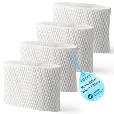 Imagem de Vifect Pacote com 4 filtros WF2 de substituição para umidificador Vicks Kaz Starry Night Cool Mist V3500N V3700 V3100 V3900 Sunbeam 1118 1119 Honeywell HCM-300T HCM-350 WA-8D Enviracaire ECM-500