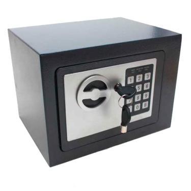 Imagem de Cofre Eletrônico Digital Segredo Senha 23x17x17cm Chave Aço