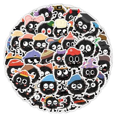 Imagem de Adesivos, 60 unidades/lote, vinil à prova d`água, anime para laptop, etc