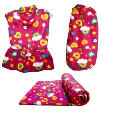 Imagem de Kit Manta, Vestido E Suéter De Inverno - P - Nicapet