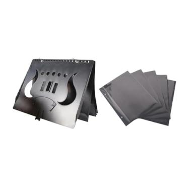 Imagem de Dynwave Pasta organizadora para partituras com 5 janelas e 2 furos, ideal para apresentações ao vivo.