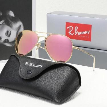 Imagem de Óculos De Sol Unissex Polarizados UV400 Anti-reflexo Estilo Piloto Par