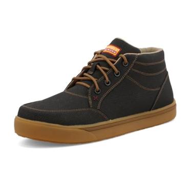Imagem de Twisted X Tênis masculino Work Kicks, Carvão preto, 10 Wide