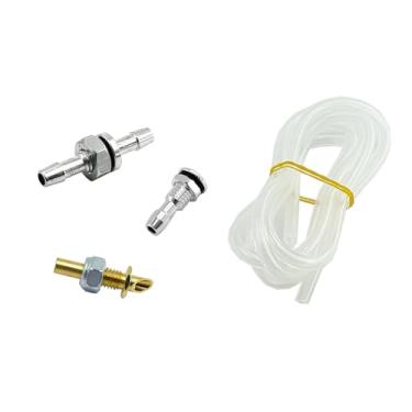 Imagem de URIMPAVIDO 4PCS RC Boat Water Cooling Set Water Outlet Nozzle Water Inlet Pick Up Nipple Faucet with Water Cooling Tube for RC Boat DIY Model Ship Water Nozzle Accessories (Style 2)