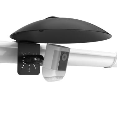 Imagem de Koroao Capa de proteção solar universal resistente ao clima, suporte giratório de 360° com estrutura ABS para todas as câmeras de segurança com parafuso de 1/4, compatível com câmeras Ring, Eufy, Arlo