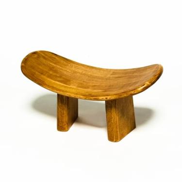 Imagem de HOMORA Banco de meditação de madeira – Banco Zen portátil para mindfulness, ioga, ajoelhamento e oração, cadeira destacável, suporte de postura, acabamento suave – 40,6 cm x 20,3 cm, Natal, Ano Novo