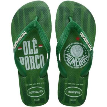 Imagem de Chinelo Havaianas Masculino TOP Palmeiras 37/38 Verde PAR