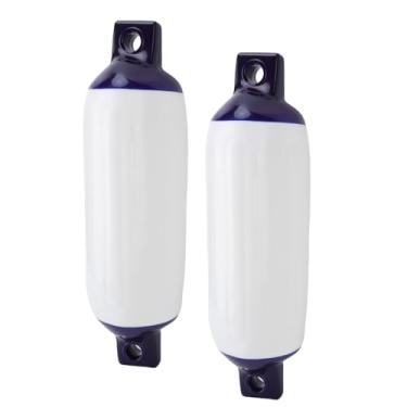 Imagem de Jiawu Fenders de Barco 2 Pacote, Pára -choques de Barcos para Encaixe Com Cordas, 4,33 X 15,75 Polegadas Infláveis ​​Com Nervuras Marinhas Marinhas para o Pára -choque de Pára -choque