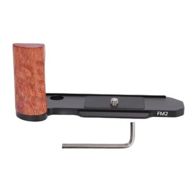 Imagem de HURRISE Alça de Câmera Em Formato de L, Punho Ergonômico de Madeira para Câmera Com Instalação de Parafuso Inferior, Compatível Com Tripés para Fotografia Profissional (Preto)