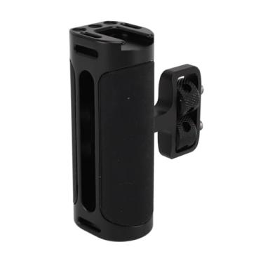 Imagem de Generic Aperto da Alça da Gaiola Câmera, Furo de Parafuso de 1/4 de Polegada Aperto Alça Lateral Gaiola Câmera Liga de Alumínio e Silicone Ajustável para Cima e para Baixo para Vlogging (Preto)