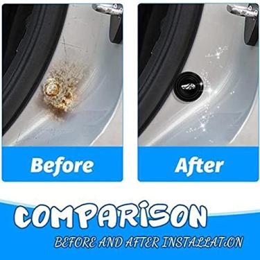 Imagem de Akozon Adesivo de Proteção para Porta de Carro, Amortecedor de Porta, Autoadesivo para Evitar Colisão, Adesivo à Prova de Som (Sem padrão)