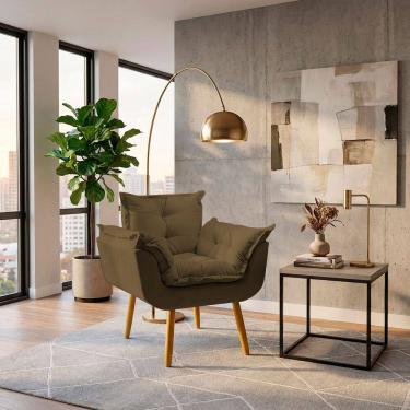 Imagem de Poltrona Decorativa Alice Confortável Para Sala Recepção Manicure Consultório Tecido Suede