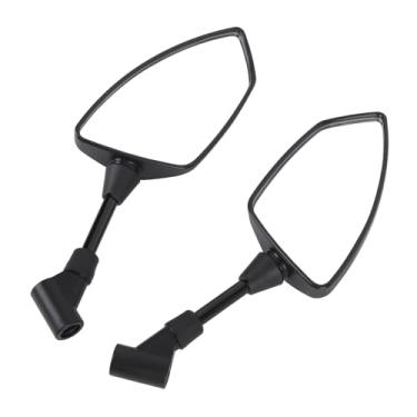 Imagem de aqxreight Espelhos Retrovisores para Motocicleta à Prova de Estilhaçamento, Visão Ampla de 360 ​​graus Com Rosca M8 M10 para Scooter, Definição de Vidro para Bicicleta, Espelho Retrovisor para