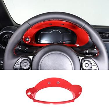 Imagem de Moldura de acabamento do painel do carro compatível com Subaru BRZ ZD8 2022 2023 ABS 1 peça, acessórios de moldura de acabamento do velocímetro eletrônico do motorista (vermelho esportivo)