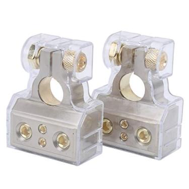 Imagem de Acouto Conector de Terminal de Bateria para Serviços Pesados, Carro, Barco, Caminhão, Compatibilidade Positiva e Negativa 0/4/8/10 AWG, Liga de Zinco, Resistente à Corrosão, Com Capas Protetoras