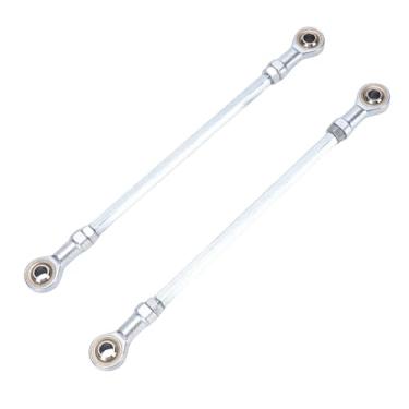 Imagem de aqxreight Par de Kit de Tirante de Direção de 255 Mm Liga de Aço Conjunto de Extremidade de Tirante de Junta de 8 Mm para Kart Drift Trike Quad Bike Risco de Estrada Severo Ridi Kart de Direção Rod