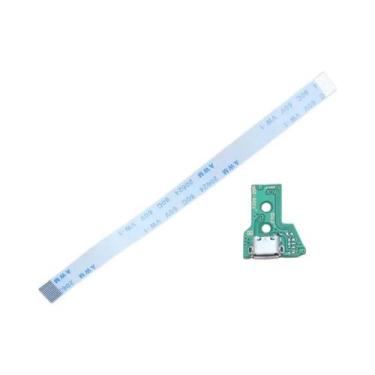 Imagem de Porta De Carregamento USB Para Controle PS4 Com Cabo Flexível Ribbon P