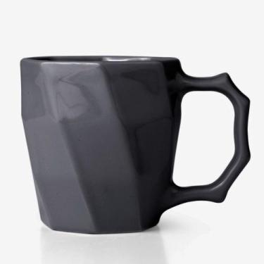Imagem de Canequinha Xicara de Café Cerâmica Louça Lisa 120ml Cores Variadas - E
