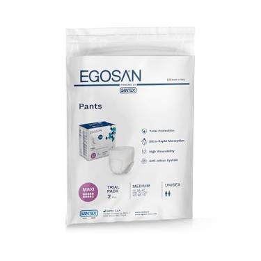 Imagem de EGOSAN Roupa íntima Maxi para incontinência, leve, respirável, descartável, com nova camada de aquisição, elástica, absorção máxima para homens e mulheres (Médias (2 amostras))