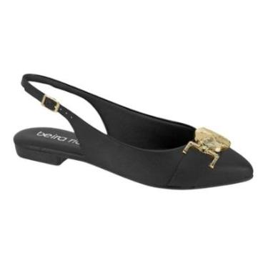 Imagem de Sapatilha Feminina Beira Rio Mule Slingback Bico Fino Confortavel Ref: 4134.1018-Feminino