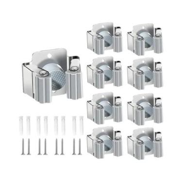 Imagem de Suporte De Parede Em Aço Inoxidável Para Vassouras E Rodos, Organizado