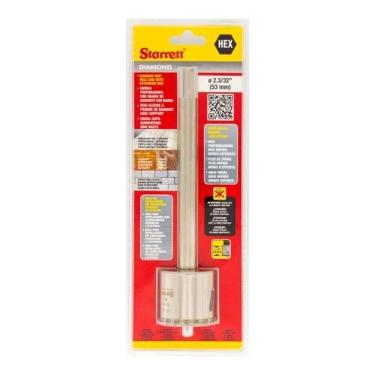 Imagem de Serra Copo Diamantada 53mm X 2.3-32'' Starrett - Alta Performance Para Alvenaria E Porcelanatos