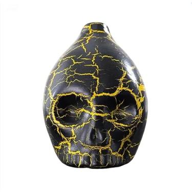 Imagem de Apito da Morte Asteca Gritando - Apito Cerâmico 126+ DB, Apito Mortal Mais Alto Perfeito para Halloween e Dias De Los Muertos (Preto + Amarelo)