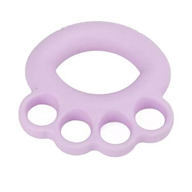 Imagem de Generic Fortalecedor de Aperto de Mão para Treinador de Força de Dedo de Silicone para Crianças e Adultos, Material Seguro, Peso Leve (Roxo)